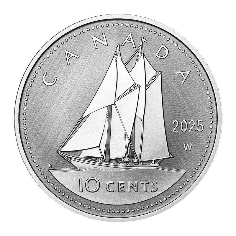 Image for 1 oz Tribute W Mint Mark Bluenose Silver Coin (2025) from TD Precious Metals